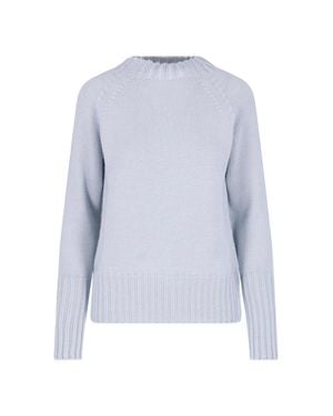 Drumohr Merino Wool Crewneck Sweater - Blue