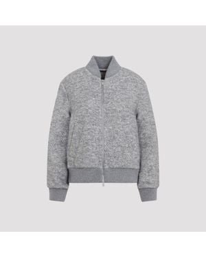 Peserico Grigio Mercurio Bouclè Bomber - Gray