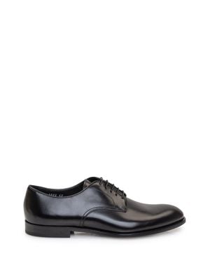 Doucal's Elegant Lace-Up Leather Shoes - White