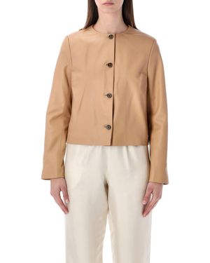 Loulou Raho Plongé Leather Jacket - Natural