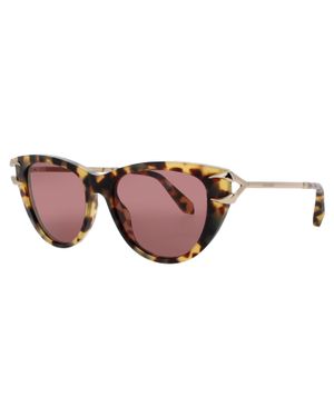 Roberto Cavalli Src031 Sunglasses 55-17-145, Acetate/Metal Frame, Tinted Lenses, Case Included - Black
