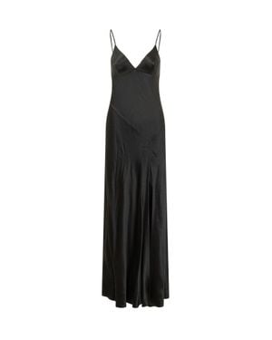 Alberta Ferretti Sleek Viscose Dress - Black