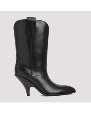Bally Lavyn Leather Boots - Black