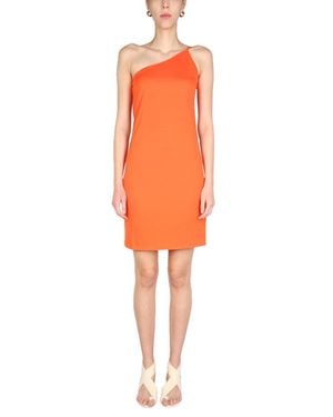 DSquared² One-Shoulder Dress - Orange