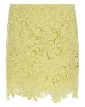 Sportmax Macramé Mini Skirt - Yellow