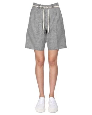 Aspesi Stretch Flannel Bermuda Shorts - Gray