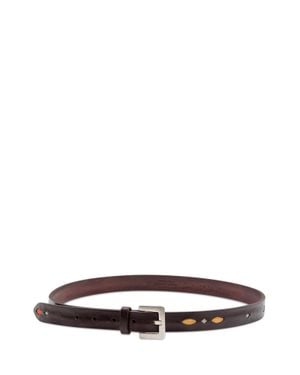 Orciani Sportiva Leather Belt - White