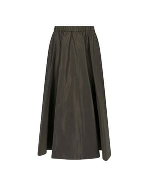 Aspesi A-Line Midi Skirt - Gray