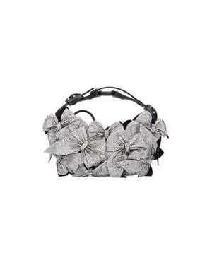 Junya Watanabe Embellished Bow Top Handle Bag - Blue