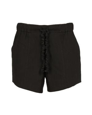 Ganni Solid Shorts - Black
