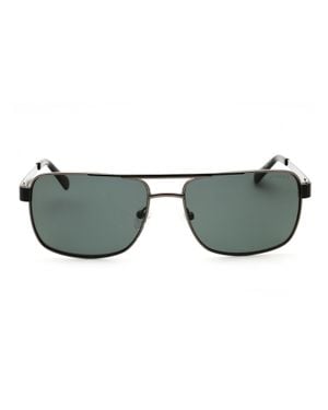 Guess Stylish Rectangular Metal Sunglasses For - Gray