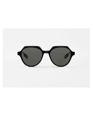 Aether Rounded-Frame Audio Sunglasses - Black