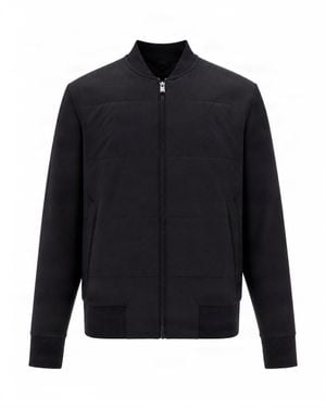BOSS Padded Zip Front Bomber Jacket - Blue