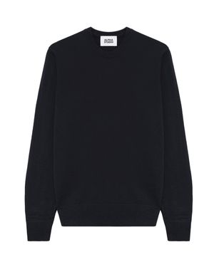 Alpha Studio Merino Wool Crewneck Sweater - Blue
