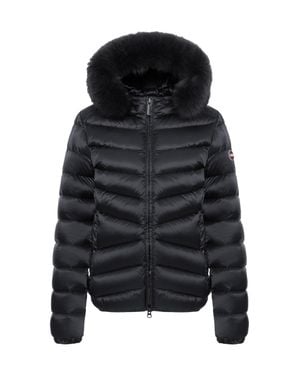 Colmar Piumino Con Pelliccia - Black