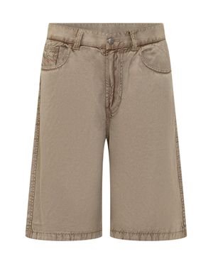 DIESEL Casual Knee-Length Shorts - Gray