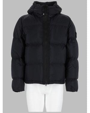 Stone Island Sports Jacket With Signature Stone-Inspired Styling - Black