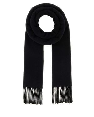 Ami Paris Ami Wool Scarf - Black