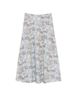 STAUD Axel Skirt - White