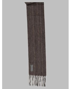 Our Legacy Pressed Wave Alpaca Scarf For - Brown