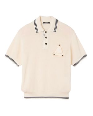 Jacquemus Sailboat Badge Polo Shirt For - Natural