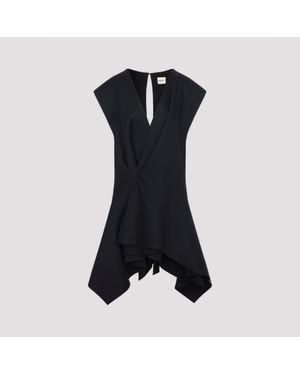 KHAITE Merith Acetate Mini Dress - Black