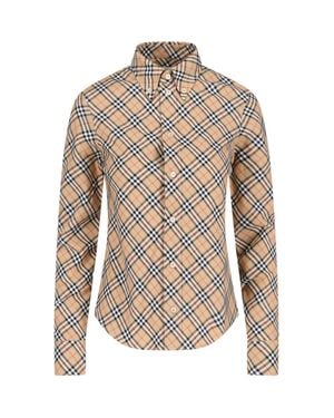 Burberry Light & Natural 100% Cotton Shirt For - White