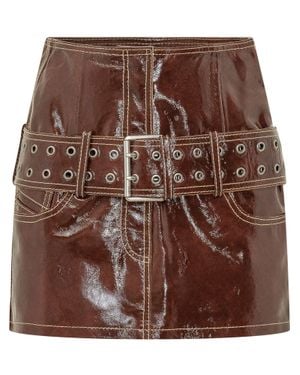 DIESEL Fashion Forward Mini Skirt - Brown