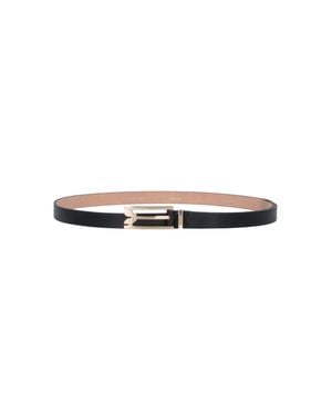 Victoria Beckham Leather Belt With Buckle - White