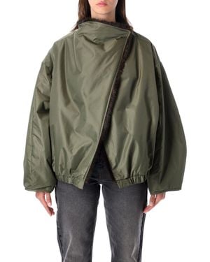 Frankie Shop Vera Reversible Bomber - Green