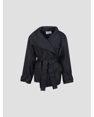 Frankie Shop Tavea Belted Jacket With Tailored Structure - Blue