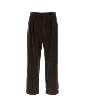 The Row Tuxedo-Style Cotton Pant - Black