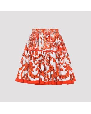 Dolce & Gabbana Stylish Mini Skirt For Fw26 - Red