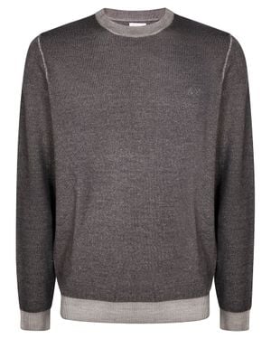 Sun 68 Classic Mini Crewneck Sweater - Gray