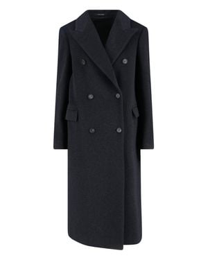 Tagliatore Dark Jole Cashmere Coat - Black