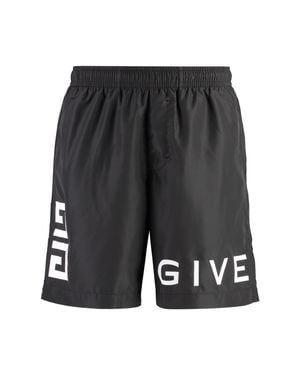 Givenchy 4G Long Swim Shorts - Gray