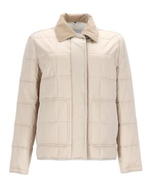 Fay Quilted Jacket - Natural