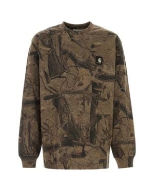 Carhartt Long Sleeve Feather Graphic T-Shirt - Green