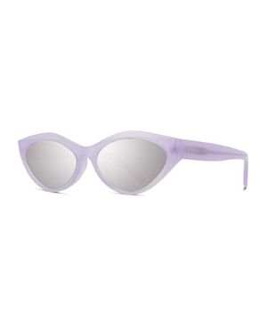 Givenchy Sunglasses Cat Eye Full Rim, Shiny Frame And With Mirror Lens Gv40025U78C - Purple