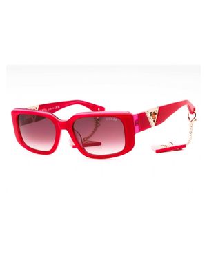 Guess Rectangular Acetate Sunglasses For - Red