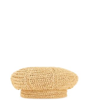 Prada Rafia Baker Boy Hat - Natural