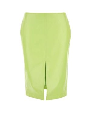 Bottega Veneta Fluo Shearling Skirt - Green