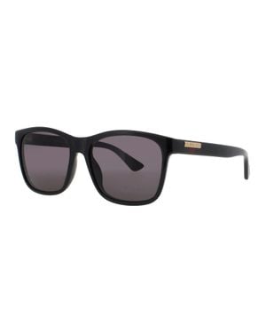 Gucci Gg0746S Injected Propionate Rectangular Sunglasses - Black