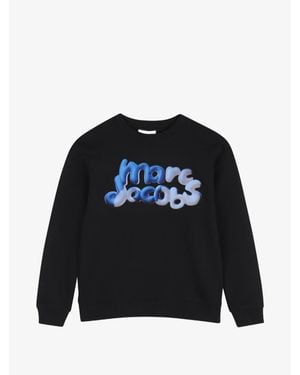 Marc Jacobs Boy's Crewneck Sweatshirt With Front Print - Black