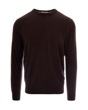 Ballantyne Crewneck Sweater - Brown
