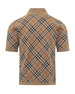 Burberry Marlow Check Polo - Gray
