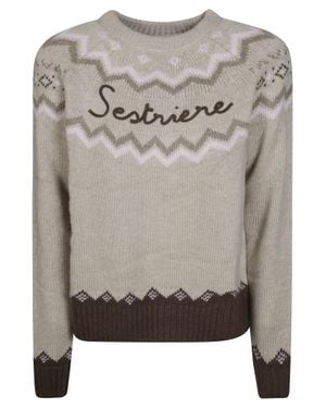 MC2 Saint Barth Herriet Nordic Crewneck Sweater - Gray
