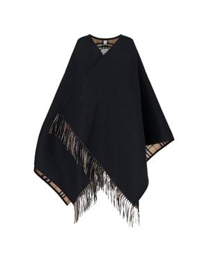 Burberry 100% Wool Scarf - Blue