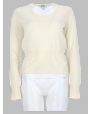 Max Mara Wool & Cashmere Sweater - White