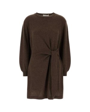 Lisa Yang Cashmere Abrielle Sweater Dress - Brown